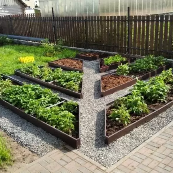 Французские грядки имитация дерева `Дуб Антик`