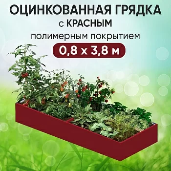 Грядка красная (0,8 х 3,8)